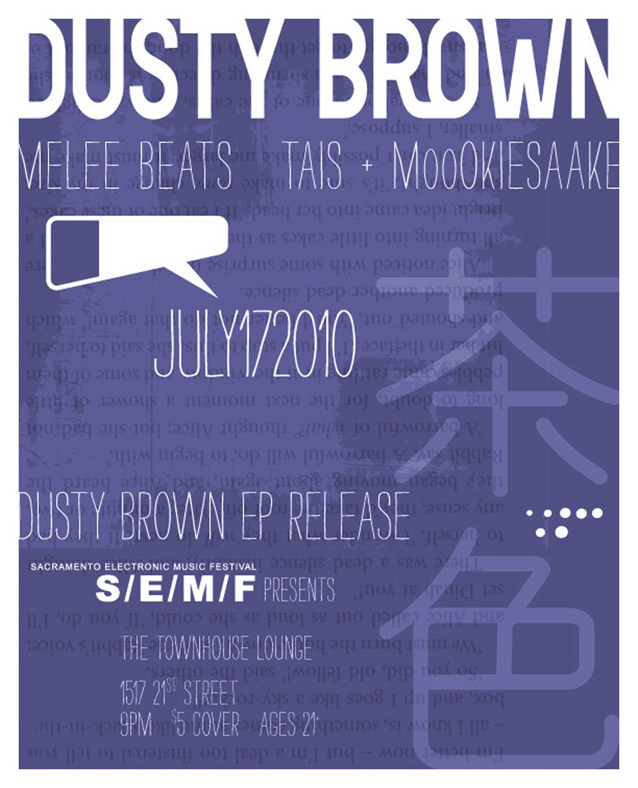 dusty brown ep release show posters​