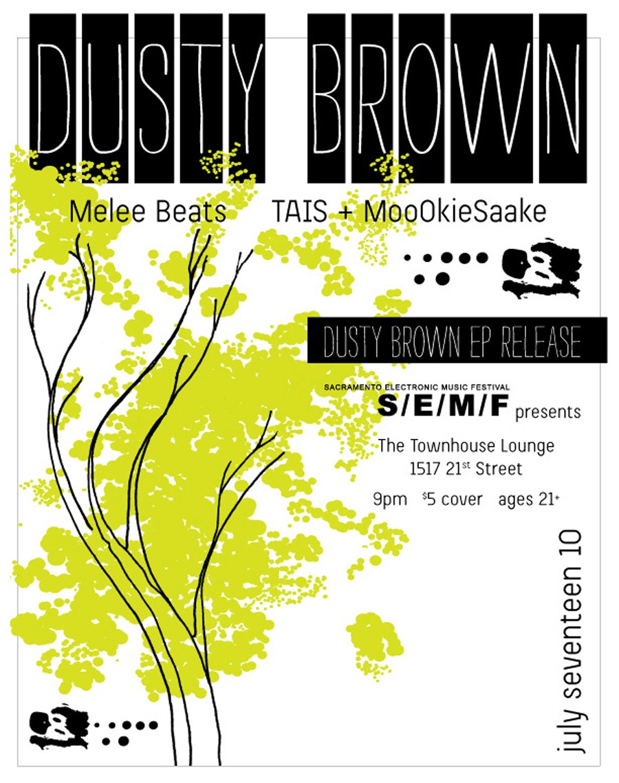 dusty brown ep release show posters​