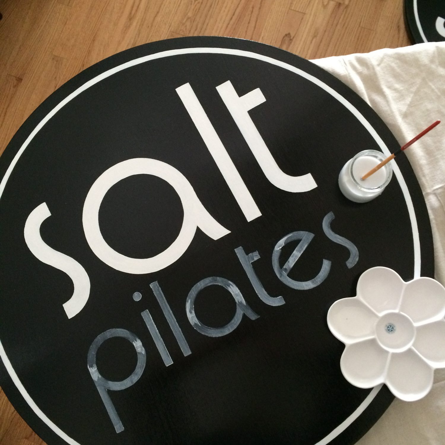 salt pilates sign